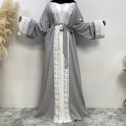 Classic Patchwork Lace Abaya (Burkha,kaftans) For Women