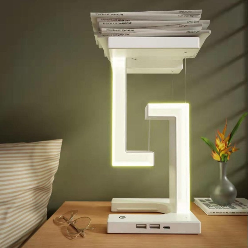Elegant Suspension Table Lamp & Smartphone Wireless Charger