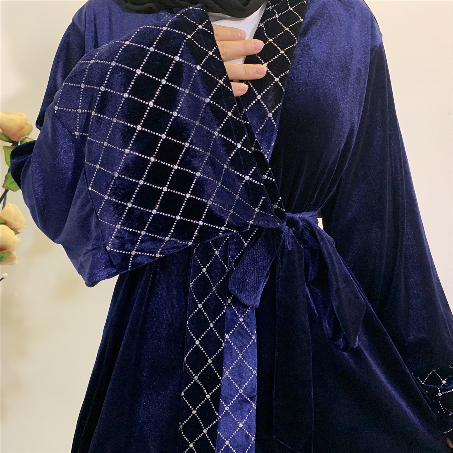 Royal Velvet Gilde Abaya (Burkha,kaftan) For Women