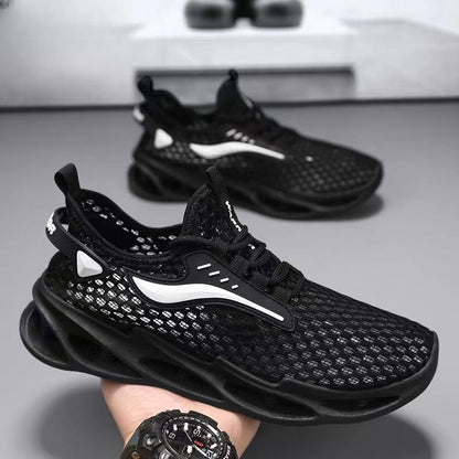 Men's Lace-up Sports Sneakers Fashion Hollow-Sole