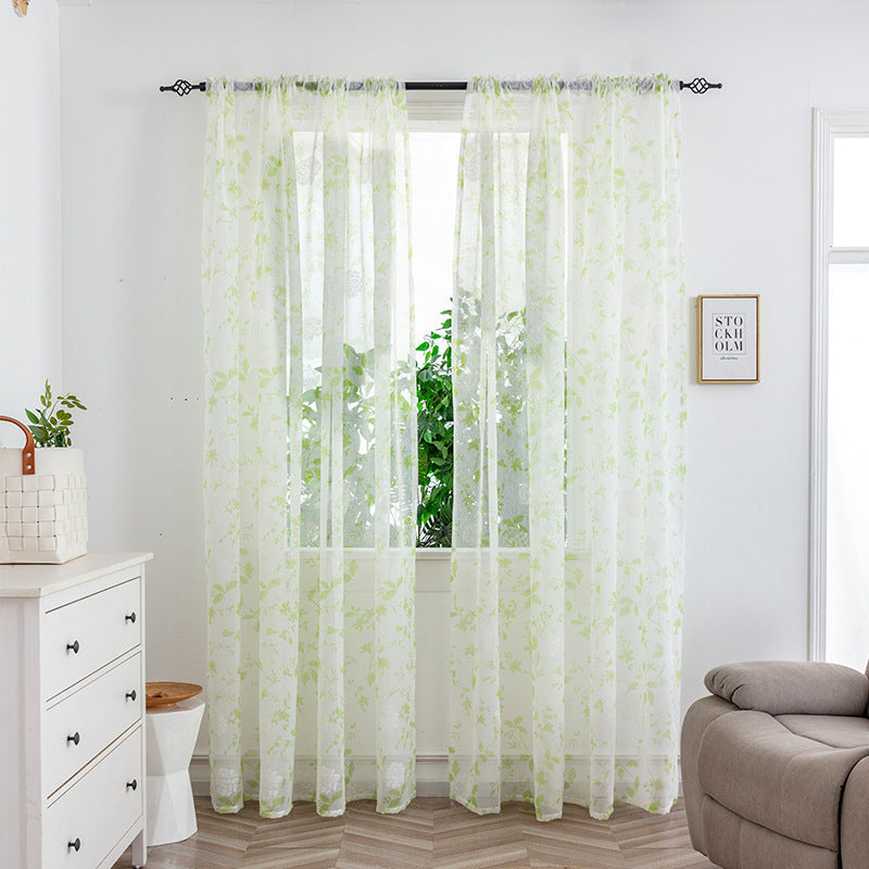 Modern Mesh Bedroom Light Transmission Decorative Curtain