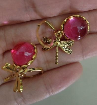 Elegant Women's Earrings Hanging Vintage Dragonfly Pendant Earring