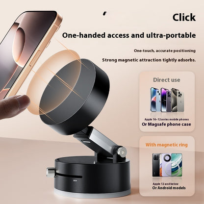 Foldable Magnetic Vacuum (Suction ) Car Phone Holder Cup Hands-Free Navigation For Smart Phone