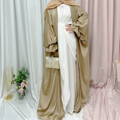 luxurious Puff Sleeve Middle-East  Abaya (Burkha,kaftans) For Women