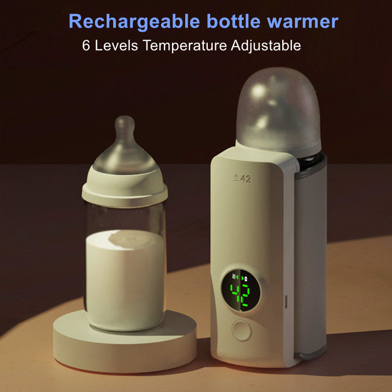 Portable Wireless Baby Milk Warmer And Heating Bag Universal Bottle Insulation Sleeve & Rechargeable