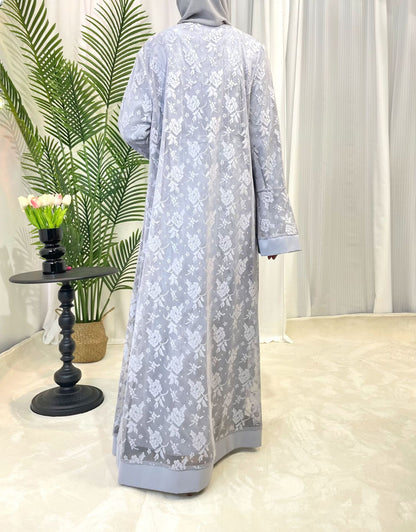 Luxury Flower Design Modern Abaya (Burkha,Kaftan) For Women