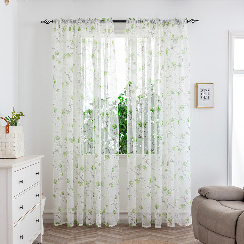 Modern Mesh Bedroom Light Transmission Decorative Curtain