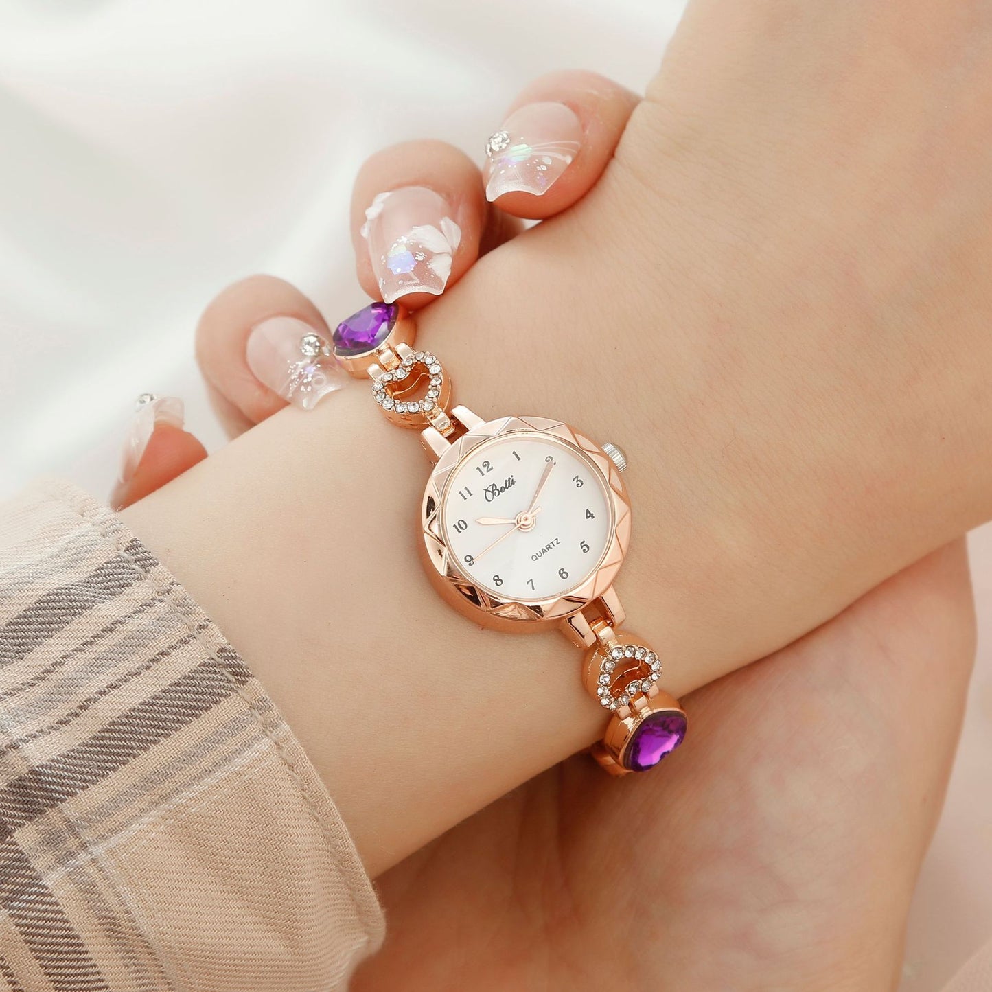 Women's Simple Quartz Watch With Jewelry Set