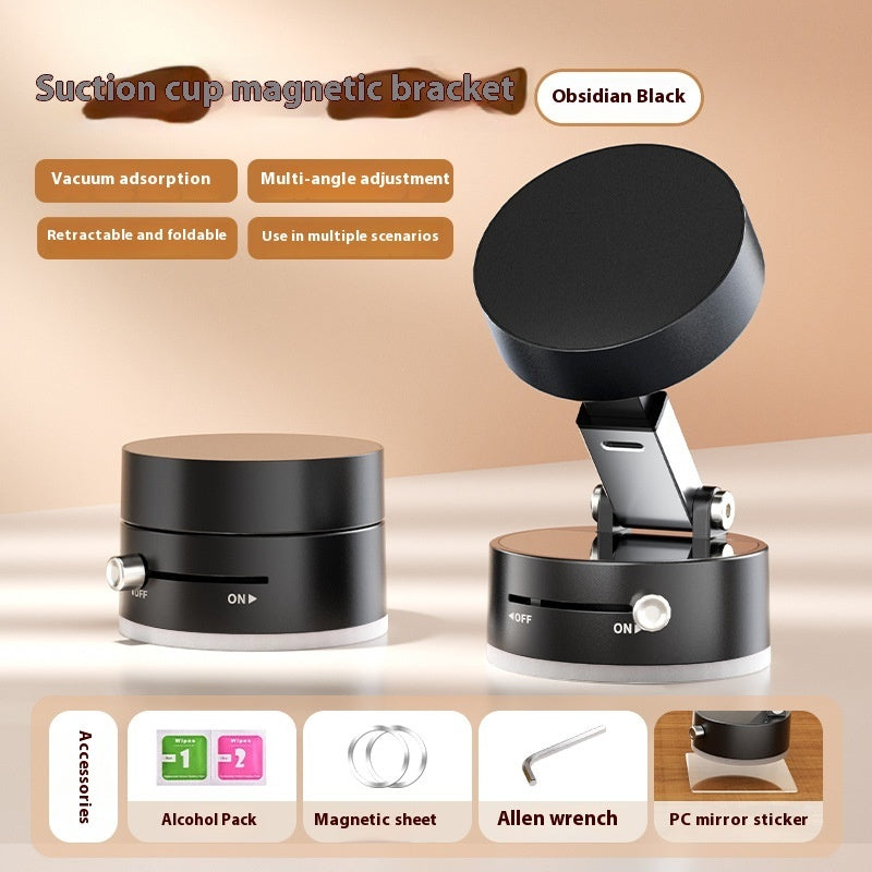 Foldable Magnetic Vacuum (Suction ) Car Phone Holder Cup Hands-Free Navigation For Smart Phone