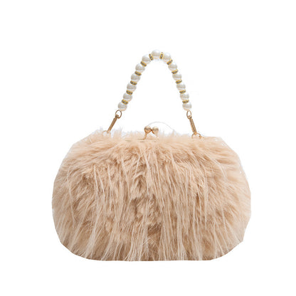 Lavish Feather Handbag + Vanity For Women