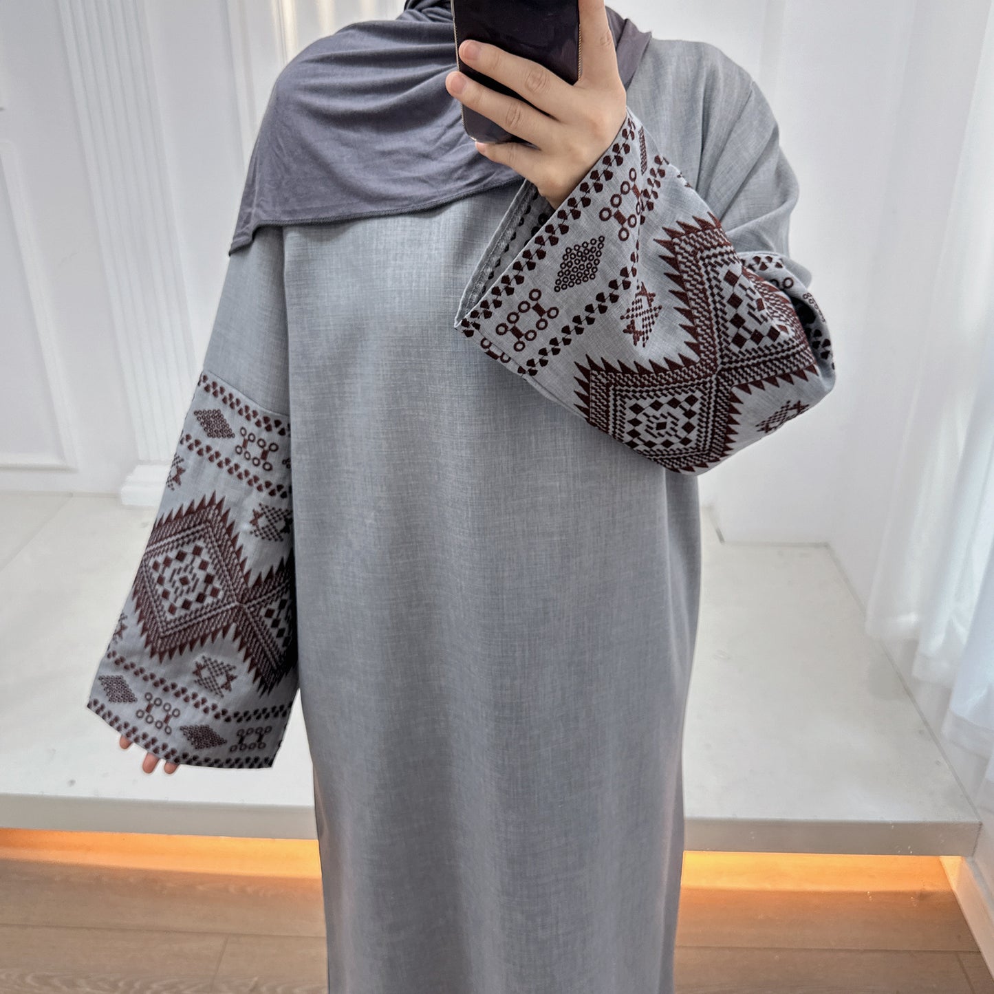 Vintage Embroidered Design Abaya (Burkha,kaftans) For Women