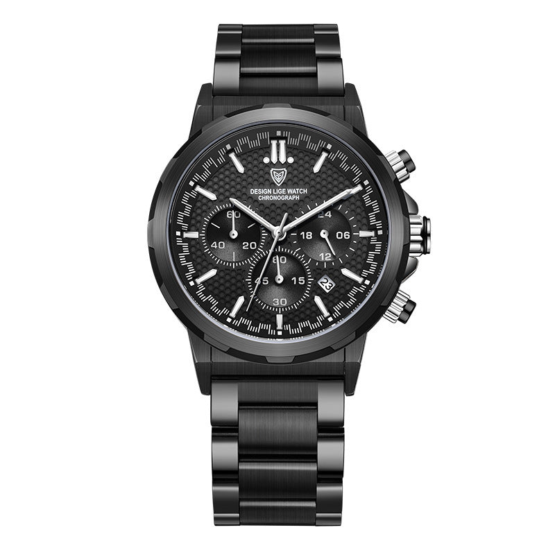 Classic Chronograph Classic Multifunctional with Luminous And Waterproof Watch
