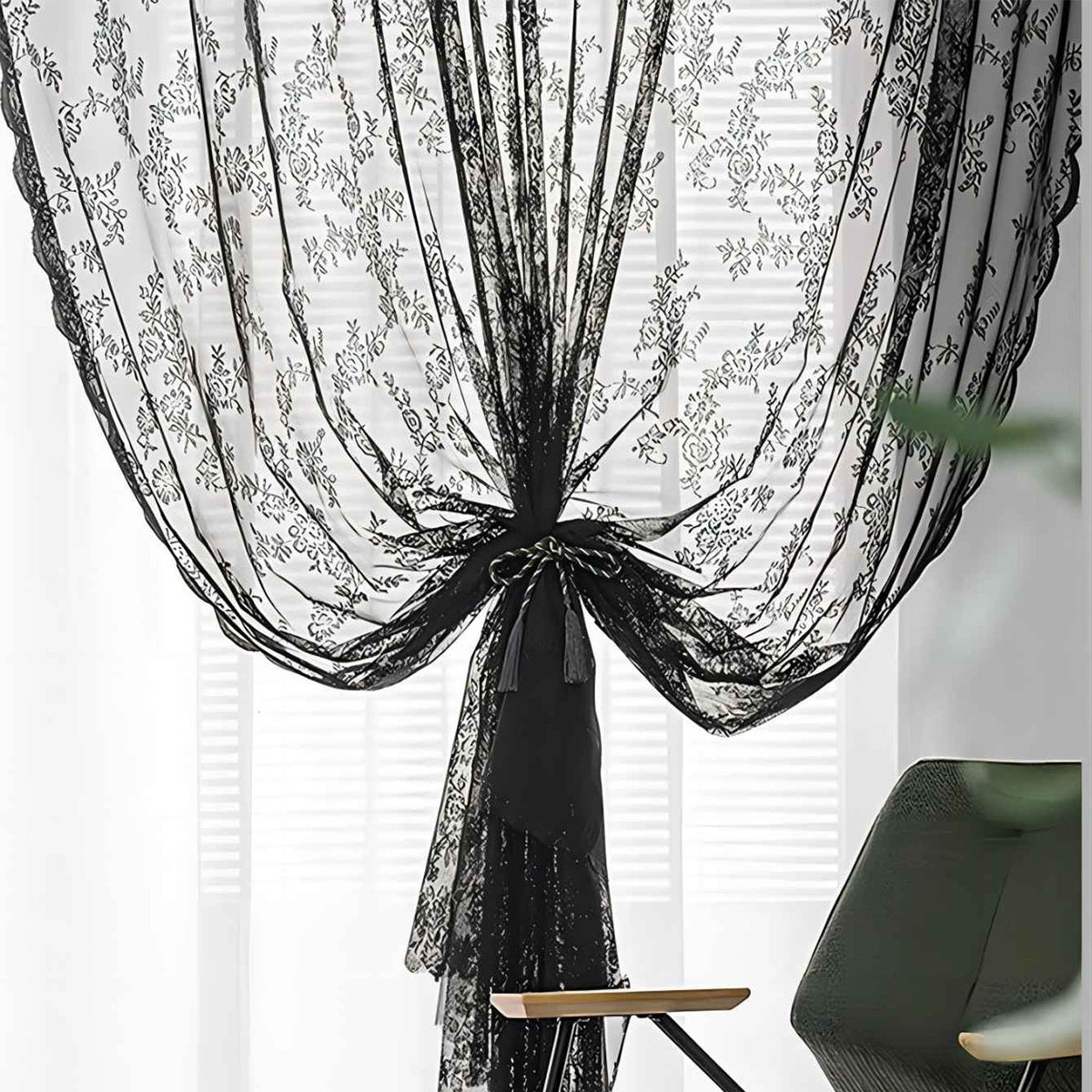 Vintage Lace Half Shade Curtain