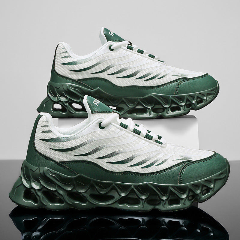 Men's Lace-up Sneakers Thick-soled Outdoor Running Sports Sneaker's