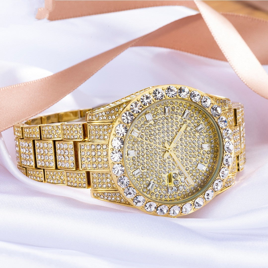 Elegant Pendant Large Dial Wrist Watch for Women