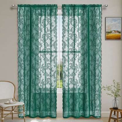 Vintage Lace Half Shade Curtain