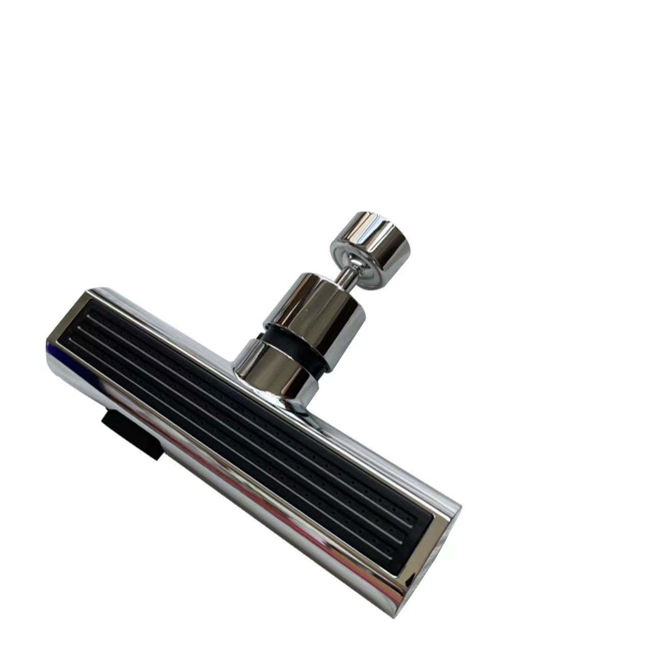 Multi-Functional Stainless-Steel 3-in-1 Faucet Waterfall Outlet Splash Proof Universal Rotating Bubbler Water Nozzle Extension